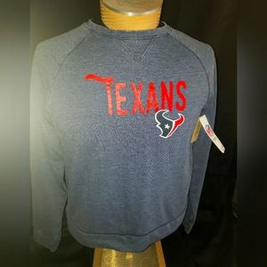 Official NFL Texans Women's Medium Long sleeve Sleep Shirt.  FF146